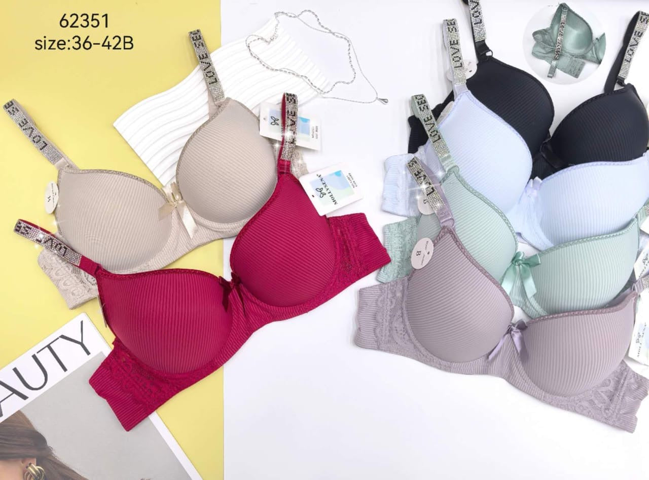 T-Shirt Bra Love Secret Alphabetic Straps