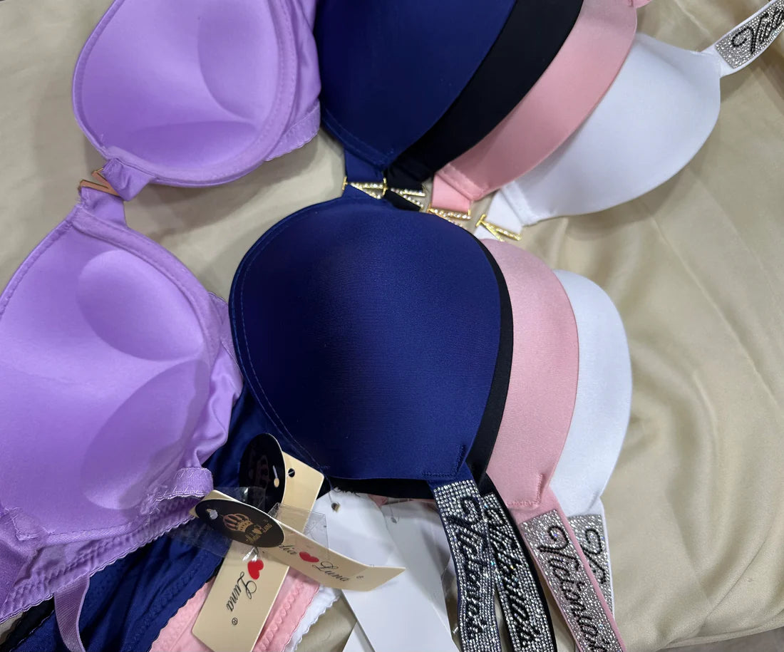 Victoria Secret Pushup Bra Panty Set V Shape Mid Style