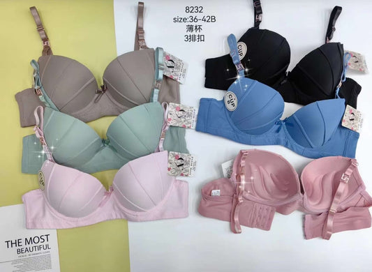 T-Shirt Bra Wired with Sprinkle Straps Thin Pad