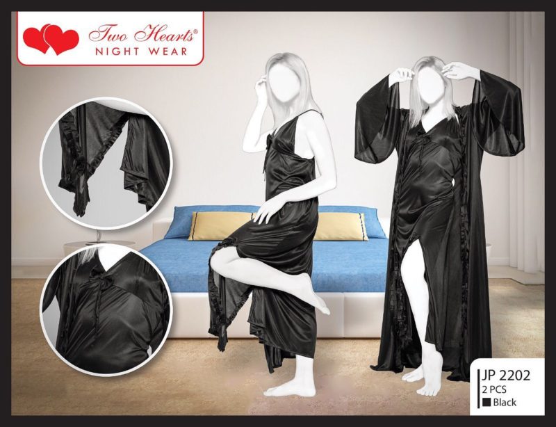 Slit Open Two Hearts Nighty