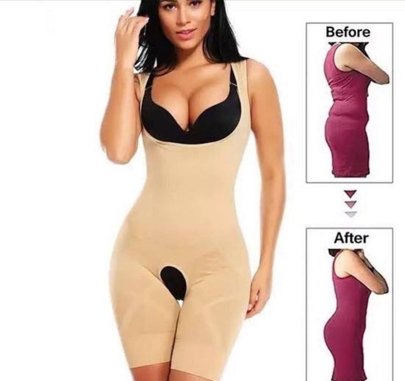 Buy Women Tummy Control Shapewear Mid-Thigh Seamless Full Body Shaper at  Lowest Price in Pakistan