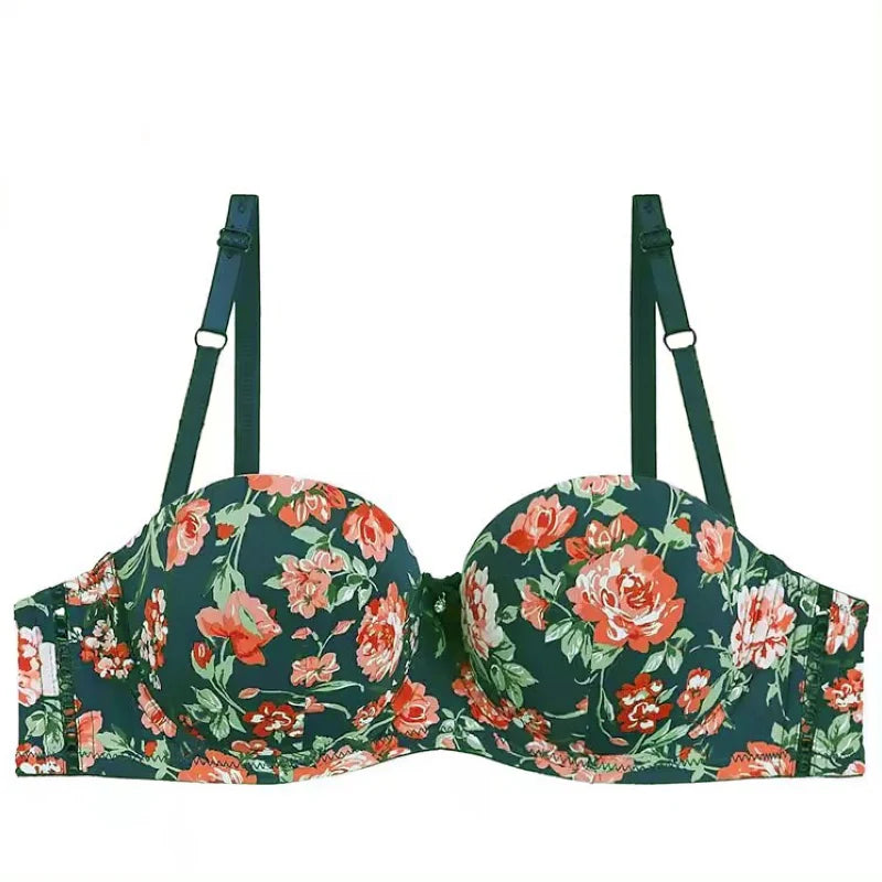 T-Shirt Bra Floral Printed Wired Bra