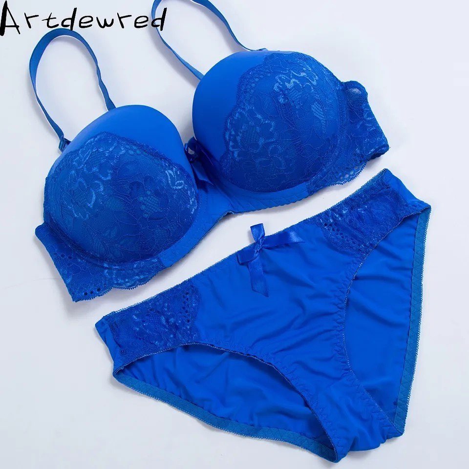 Buy Rupa Softline Britney Bra & Panty Set Royal Blue (32B-80 cm) Online