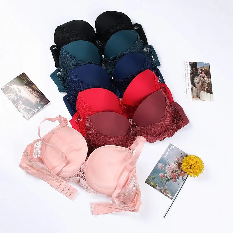 Basic Lace Wired Pushup Bra for women fancy bra padded bra for