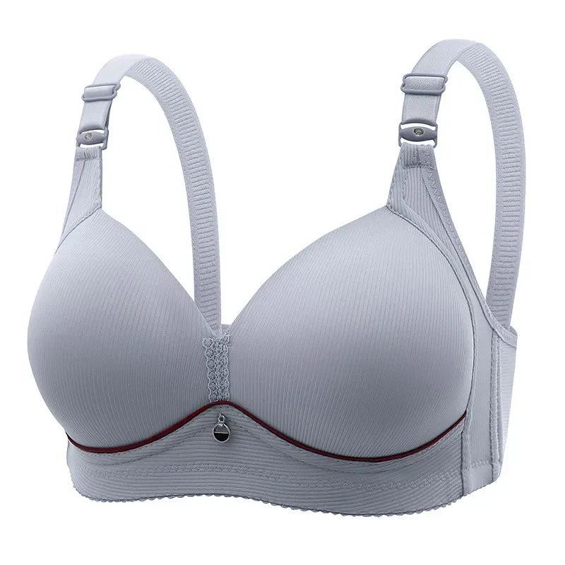 Plus Size Bra Full Coverage T-Shirt Bra with Wide Straps Single Padded