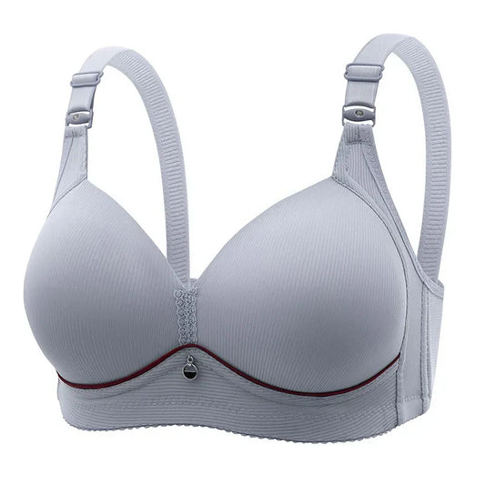Plus Size Bra Full Coverage T-Shirt Bra with Wide Straps Single Padded