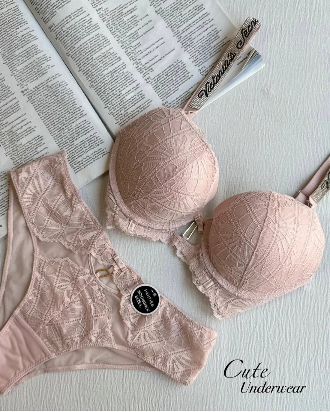 Victoria Secret Lingerie Bra Panty Set with Mid Style