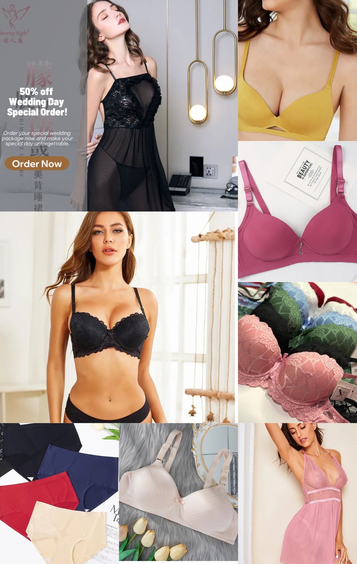 Basic Wedding Special Bride to Be Lingerie Box Save 50%