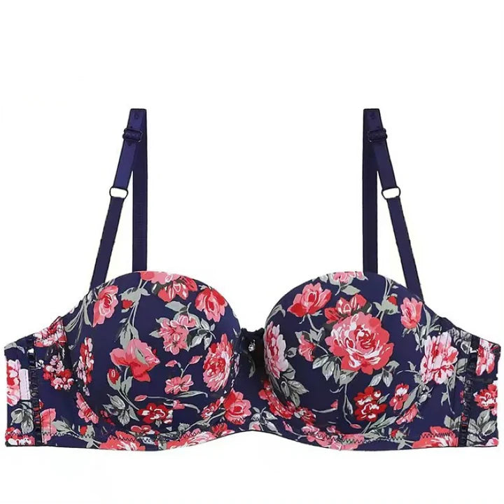 T-Shirt Bra Floral Printed Wired Bra