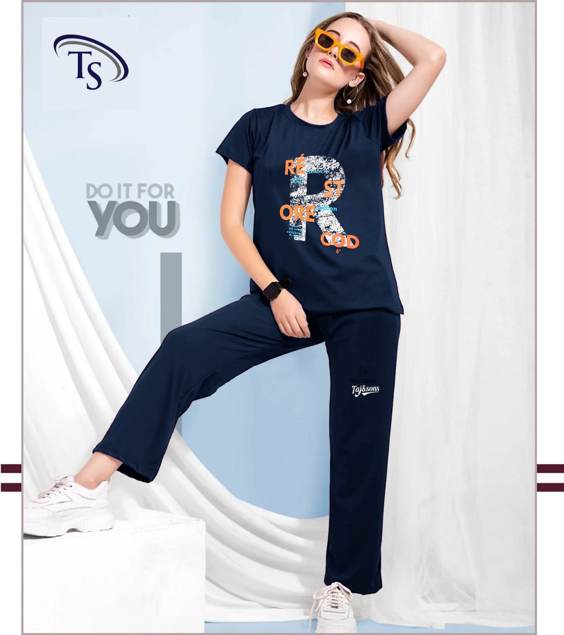 Basic Cotton Summer Night Suit For Women