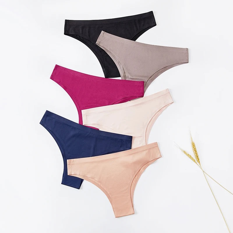 Ice Silk Thong Brief Panties Underwear