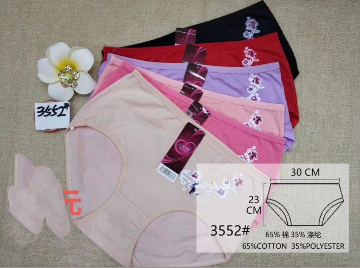 Low Waist Cotton Basic Briefs Underwear Panties Undies for women