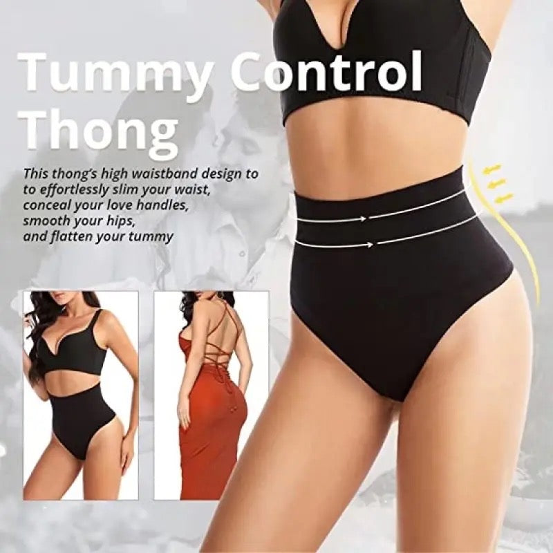 Women High Waist Body Shaper Slimming Tummy Control Thong Style