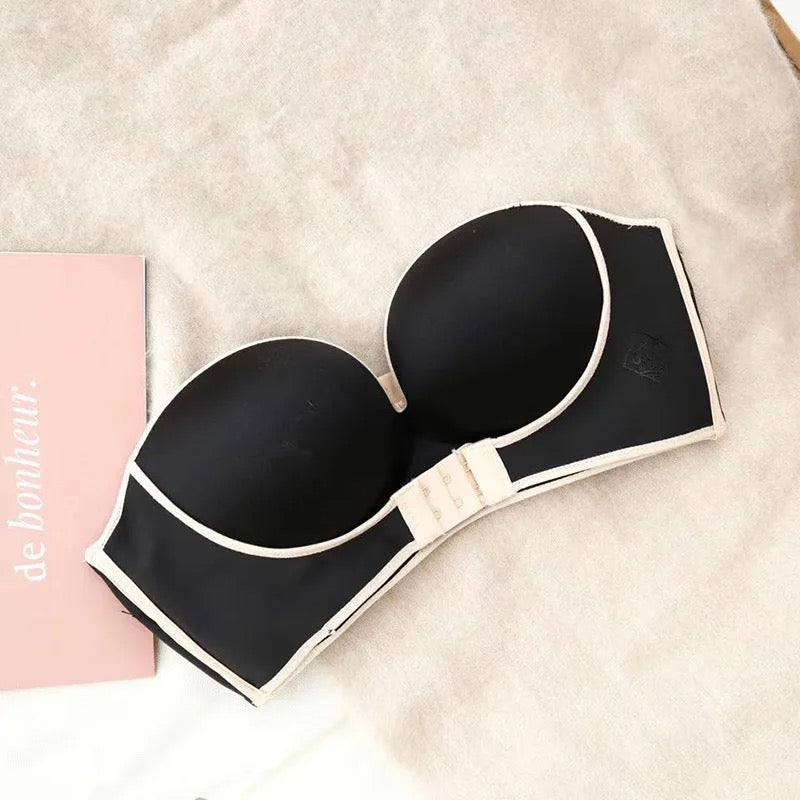 Strapless Bra with Belt for Lift Up Saggy Breasts