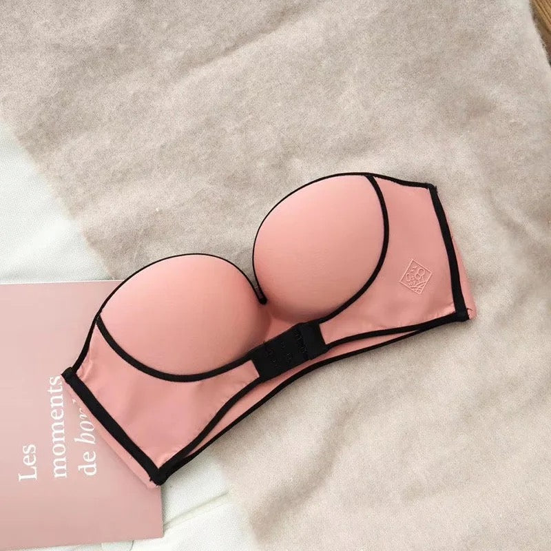 Strapless Bra with Belt for Lift Up Saggy Breasts