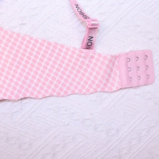 T-Shirt Bra Demi Cup Sponge Padding Check Print