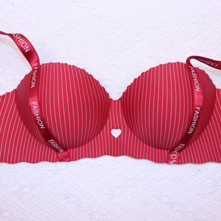 T-Shirt Bra Lined Demi Cup Trendy Straps Fashion Bra