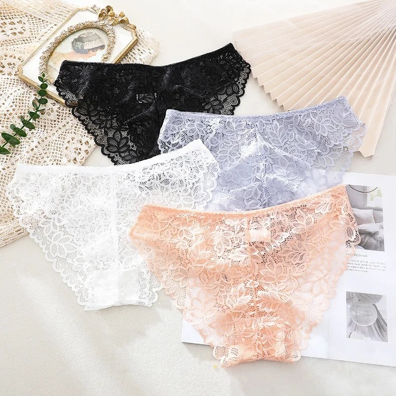 Basic Seamless Net Panties Women Underwear