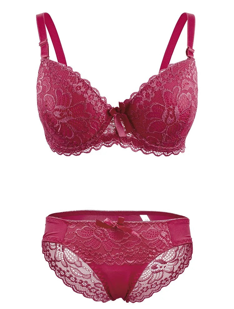 Lace Pushup Bra Panty Set for girls – Basic Lingerie