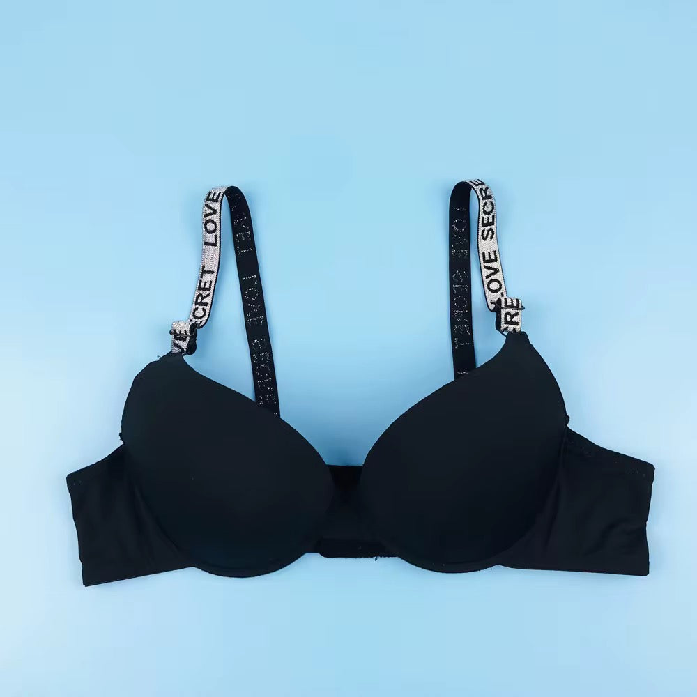 T-Shirt Bra Love Secret Alphabetic Straps