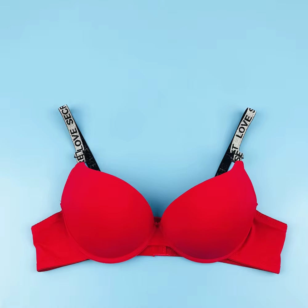 T-Shirt Bra Love Secret Alphabetic Straps