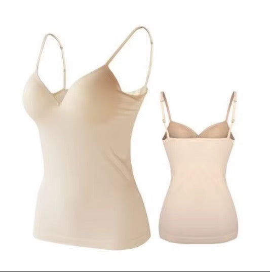 BLS Built-In Bra Slip Camisole: Padded Everyday Camisole