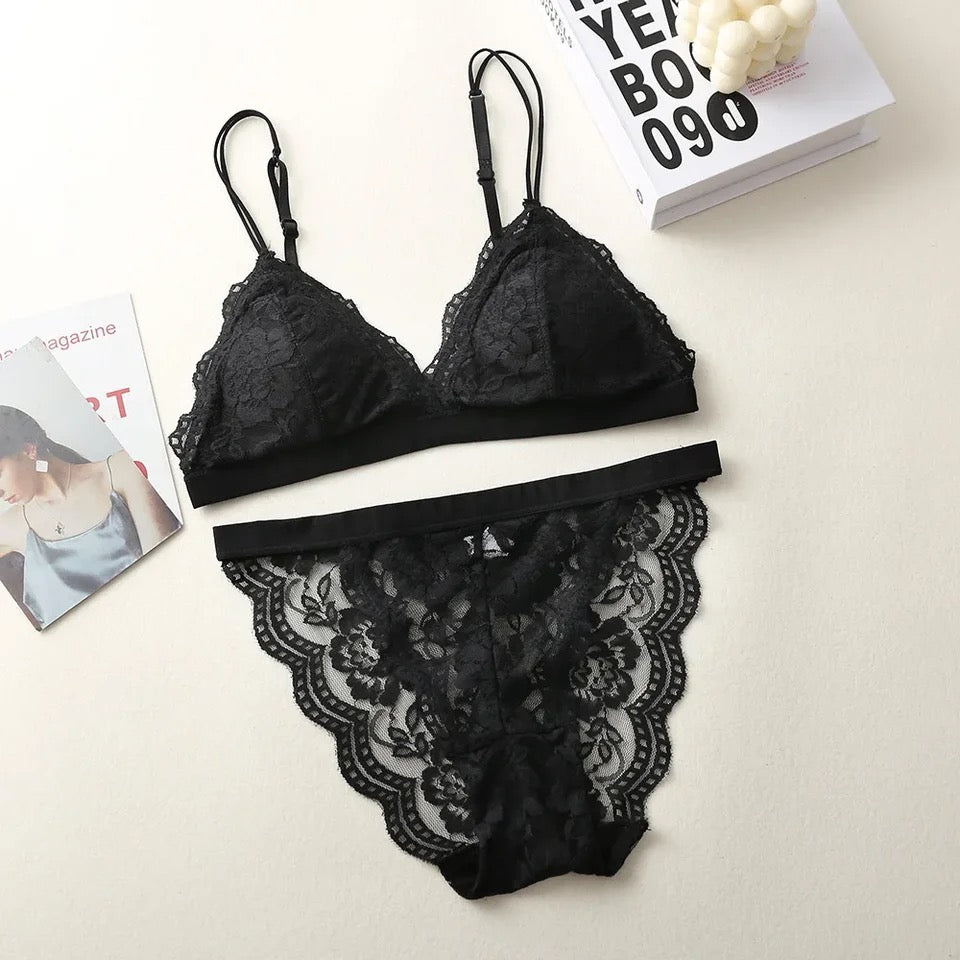 Summer Breathable Bra Panty Set