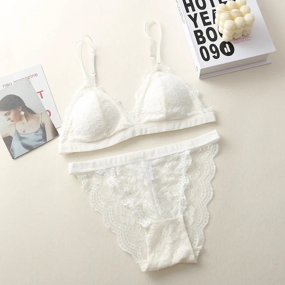 Summer Breathable Bra Panty Set