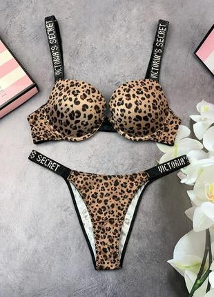 Cheeta Victoria Secret Bra Underwear Set lingerie set for women – Basic  Lingerie