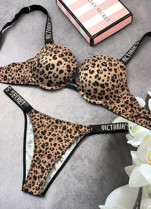 Cheeta Victoria Secret Bra Underwear Set