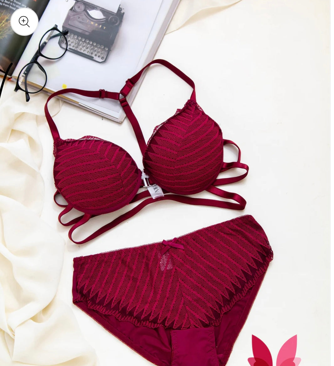 Sexy Back Front Open Bra Panty Set lingerie set for women – Basic Lingerie