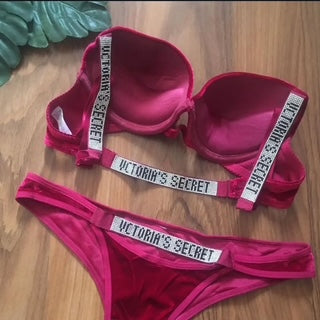 Victoria Secret Lingerie Bra Underwear Set pink
