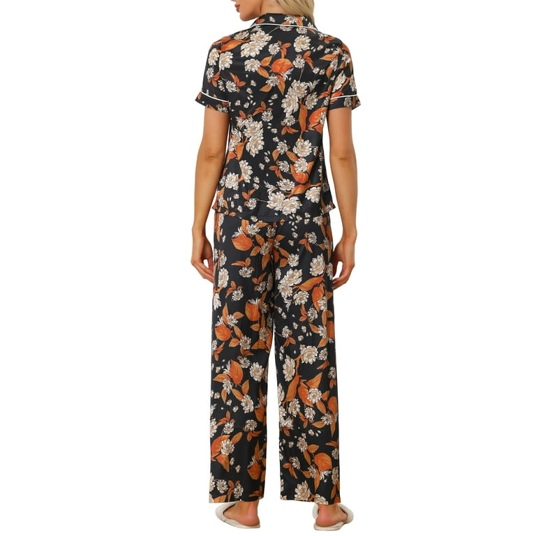 BLS Floral Fall Summer Night Dress PJ back