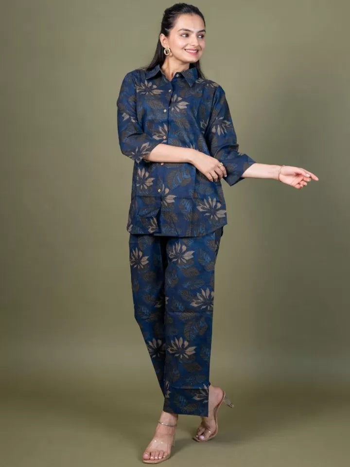 BLS Floral Ease Nightwear PJ Set side