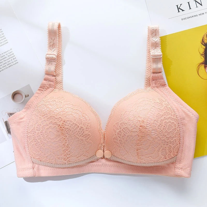 Front Open Feeding Bra Soft Padded Wireless