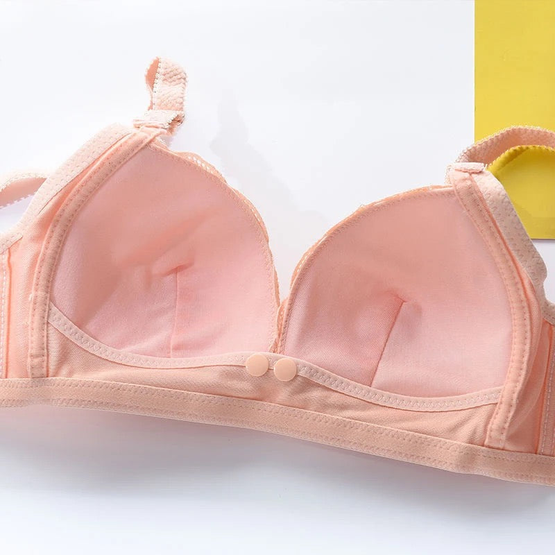 Front Open Feeding Bra Soft Padded Wireless