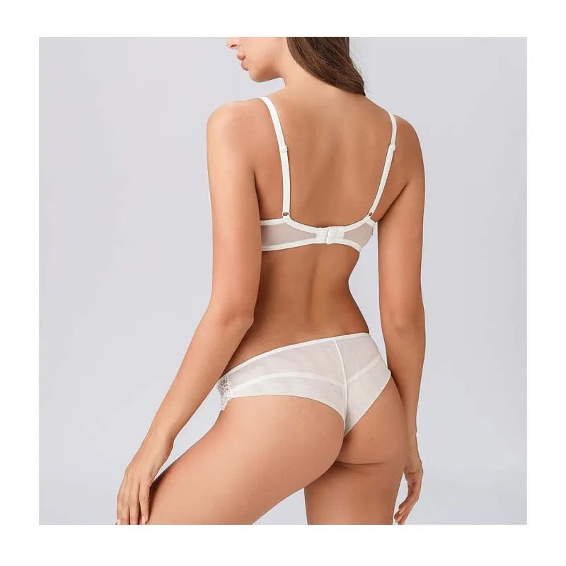 Elite Mesh Wired Bra Underwear Set