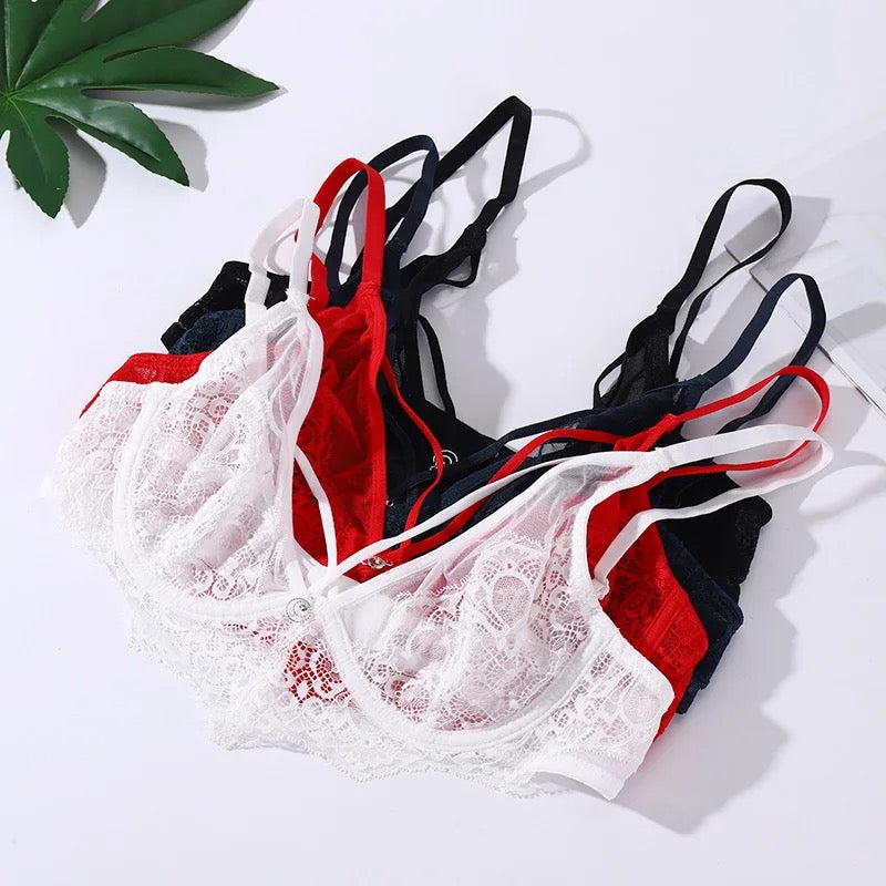 Elite Mesh Wired Bra Underwear Set