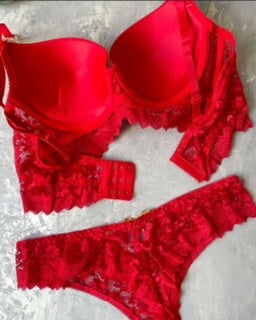 Fancy Diamond Strap Bra Panty Set
