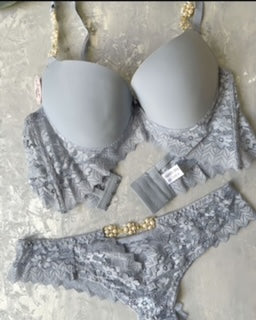 Fancy Diamond Strap Bra Panty Set