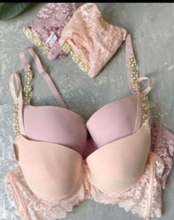 Fancy Diamond Strap Bra Panty Set