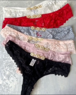 Fancy Diamond Strap Bra Panty Set