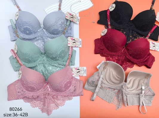 T-Shirt Bra Lacy Lift Up Bra Wired Padded