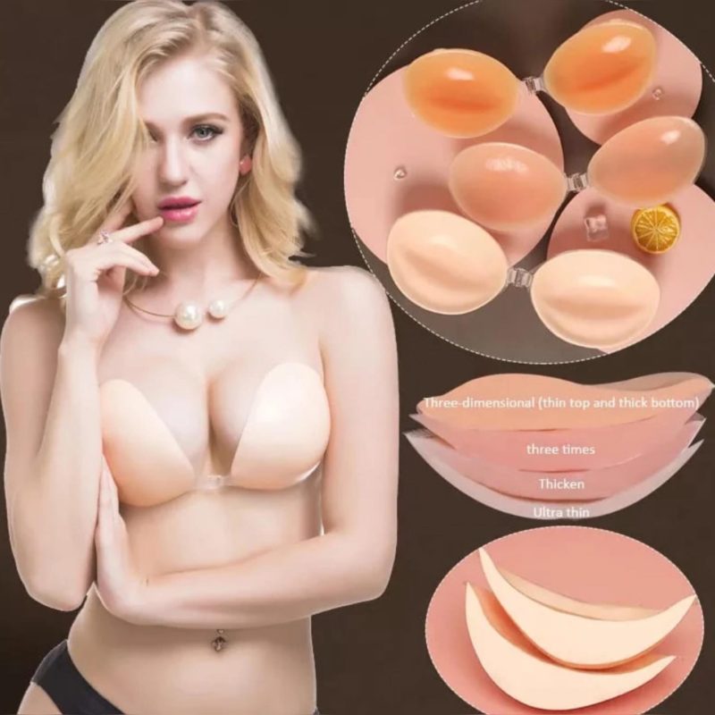 silicon breast enhancer bra