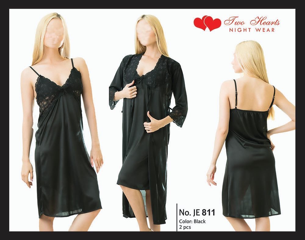 Two Hearts Inner with Gown Nighty