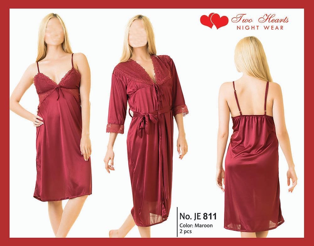 Two Hearts Inner with Gown Nighty