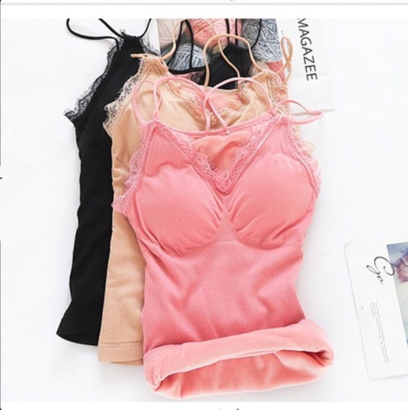Built In Bra Padded Thermal Warmer Camisole for Women Women for
