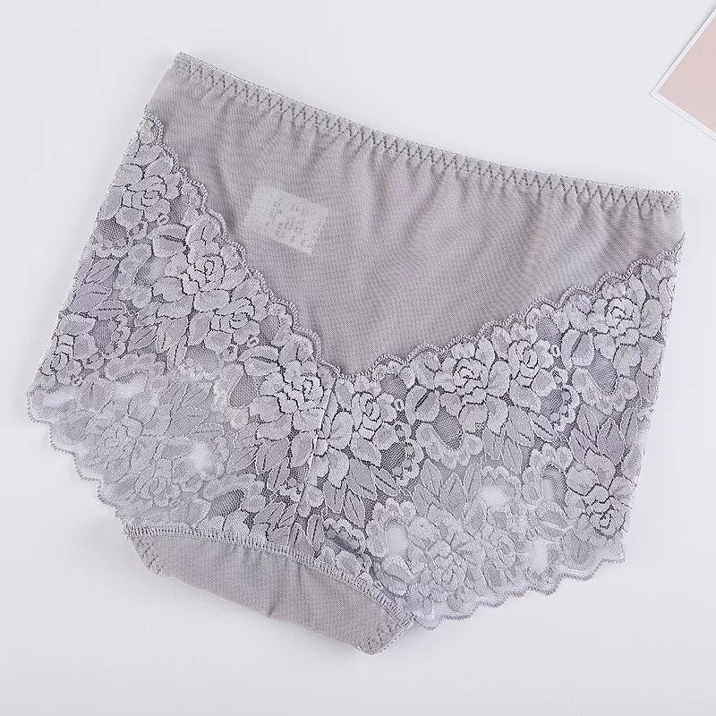 Basic Seamless Net Panties Women Underwear