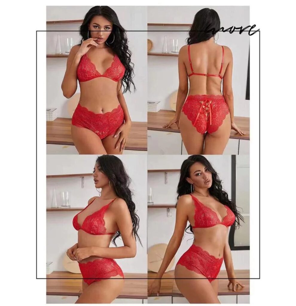 Lingerie Shorts Bra Panty Set