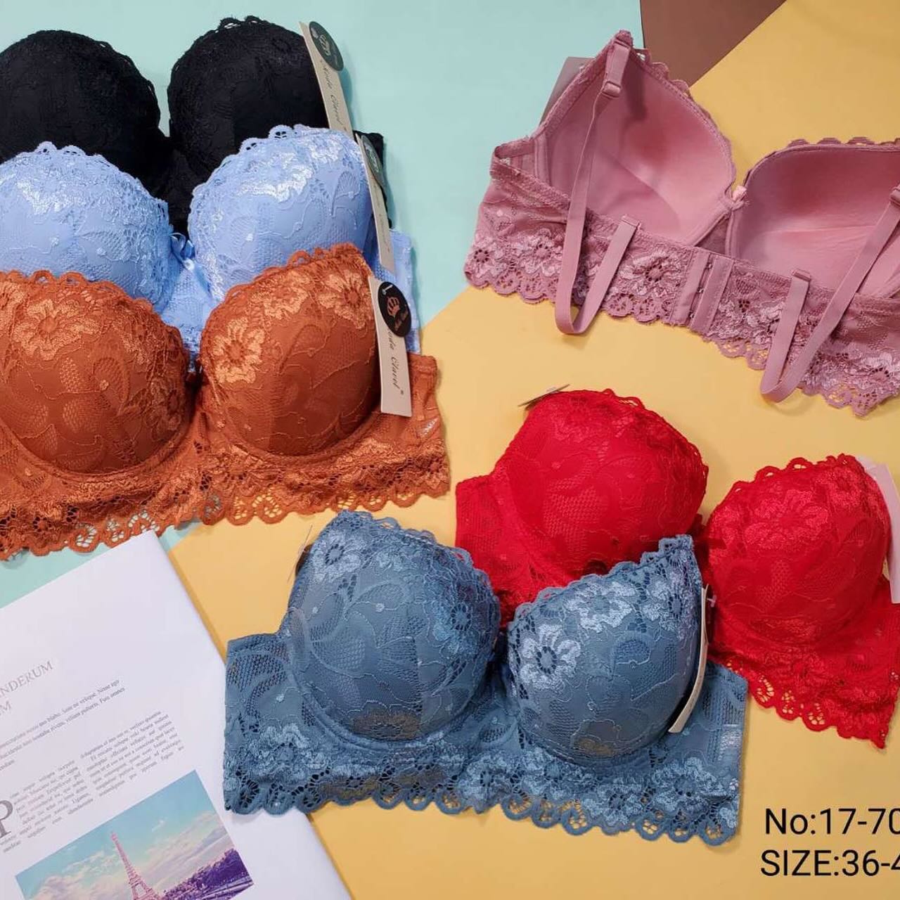 Basic Net Wired Pushup Bra for women fancy bra padded bra for women girls –  Basic Lingerie